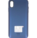 Battery Power Case voor iPhone XS Max 5000 mAh Audio Blauw