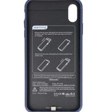 Coque Batterie pour iPhone XS Max 5000 mAh Audio Bleu