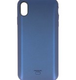Custodia per batterie per iPhone XS Max 5000 mAh Audio Blue