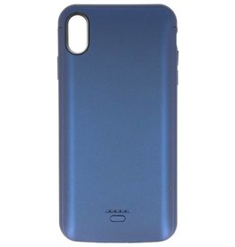 Battery Power Case for iPhone XS Max 5000 mAh Audio Blue