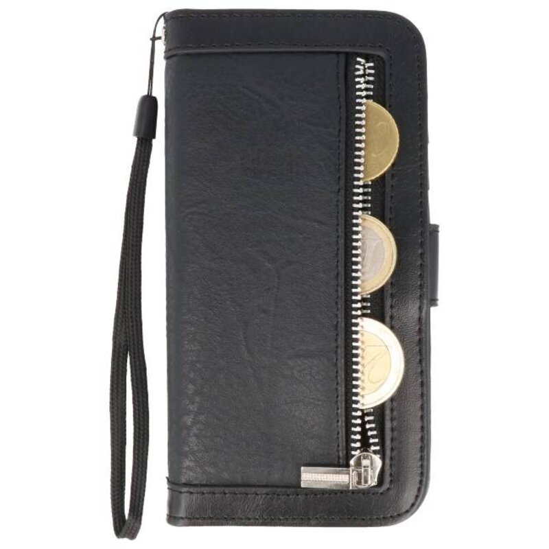 Etui portefeuille de luxe pour iPhone XS Max noir