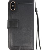 Luksus Wallet Telefon Case til iPhone XS Max Black
