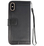 Funda con tapa para móvil de lujo para iPhone XS Max Black