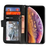 Luxury Wallet Phone Case für iPhone XS Max Schwarz