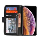 Luxury Wallet Phone Case for iPhone XS Max Black