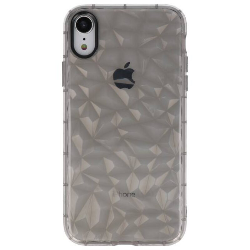 Custodie in silicone stile geometrico trasparente per iPhone XR