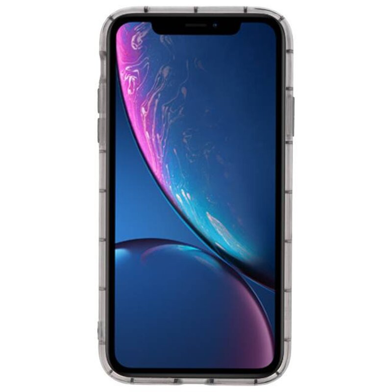 Custodie in silicone stile geometrico trasparente per iPhone XR