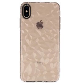 Coques en silicone transparentes de style géométrique iPhone XS Max