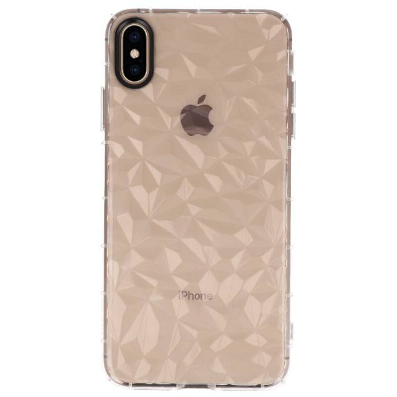 Fundas de silicona de estilo geométrico transparente iPhone XS Max