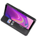 Étuis portefeuille Bookstyle Case pour Galaxy A9 2018 noir