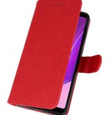 Etuis portefeuille Bookstyle Case pour Galaxy A9 2018 rouge