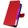 Bookstyle Wallet Cases Hoesje voor Galaxy A9 2018 Rood