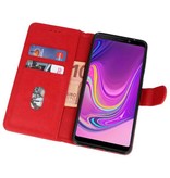 Etuis portefeuille Bookstyle Case pour Galaxy A9 2018 rouge