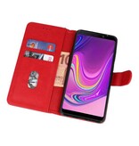 Bookstyle Wallet Cases Hülle für Galaxy A9 2018 Rot