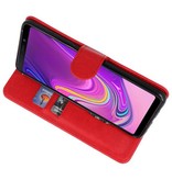 Bookstyle Wallet Cases Hoesje voor Galaxy A9 2018 Rood