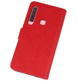 Bookstyle Wallet Cases Case for Galaxy A9 2018 Red