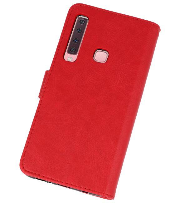 Bookstyle Wallet Cases Hoesje voor Galaxy A9 2018 Rood