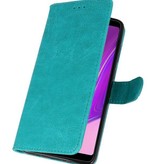 Bookstyle Wallet Cases Hülle für Galaxy A9 2018 Grün