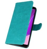 Etuis portefeuille Bookstyle Case pour Galaxy A9 2018 vert