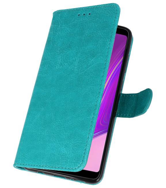 Bookstyle Wallet Cases Hoesje voor Galaxy A9 2018 Groen