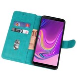 Bookstyle Wallet Cases Hülle für Galaxy A9 2018 Grün