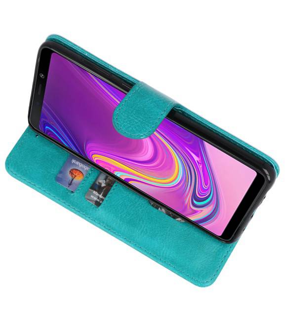 Bookstyle Wallet Cases Case for Galaxy A9 2018 Green