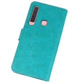 Etuis portefeuille Bookstyle Case pour Galaxy A9 2018 vert