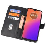 Bookstyle Wallet Cases Hoesje voor Moto G7 Zwart