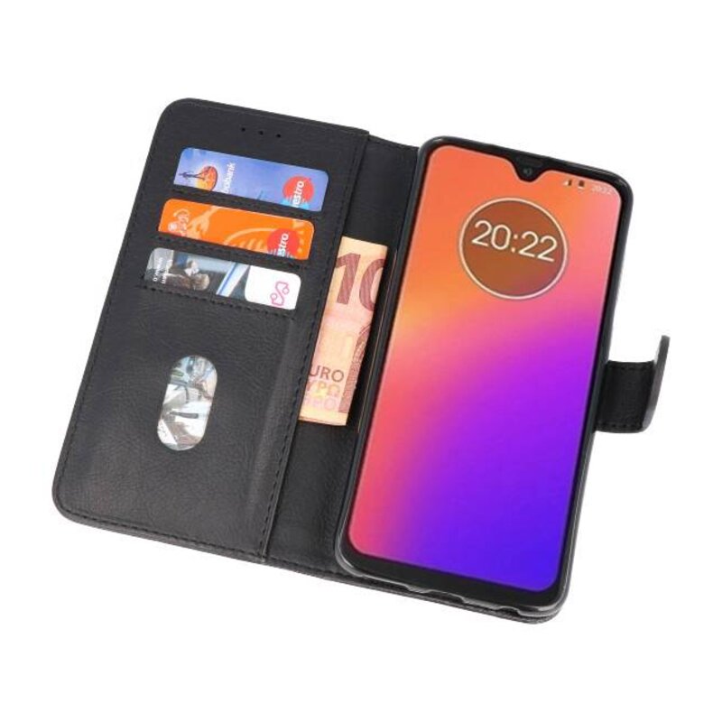Bookstyle Wallet Taske Case til Moto G7 Black