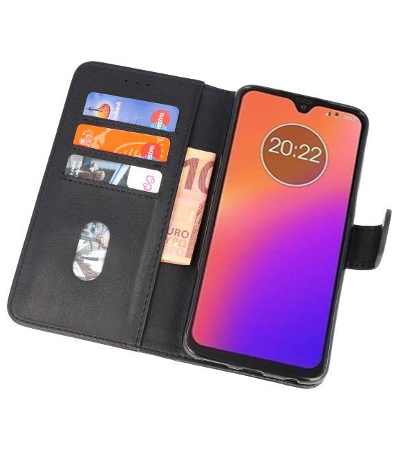 Bookstyle Wallet Cases für Moto G7 Schwarz
