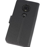 Etuis portefeuille Bookstyle Case pour Moto G7 Noir