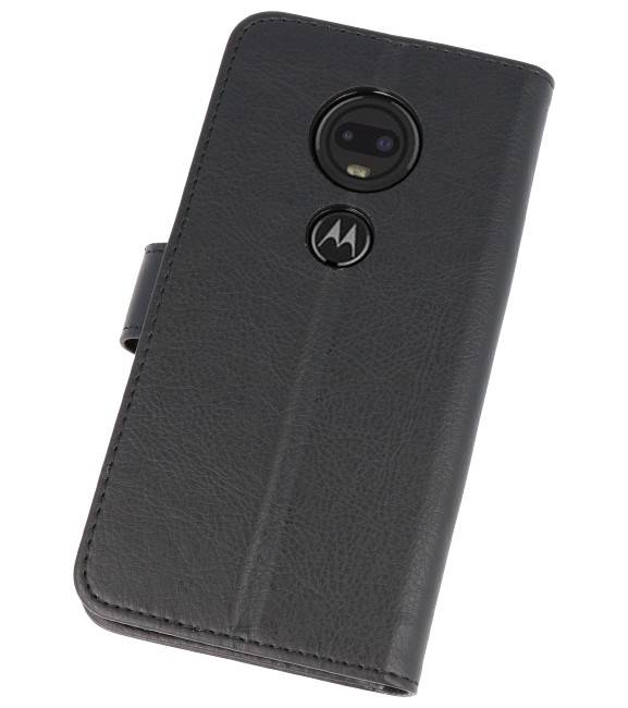 Bookstyle Wallet Taske Case til Moto G7 Black