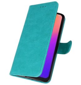 Bookstyle Wallet Cases Hoesje voor Moto G7 Groen