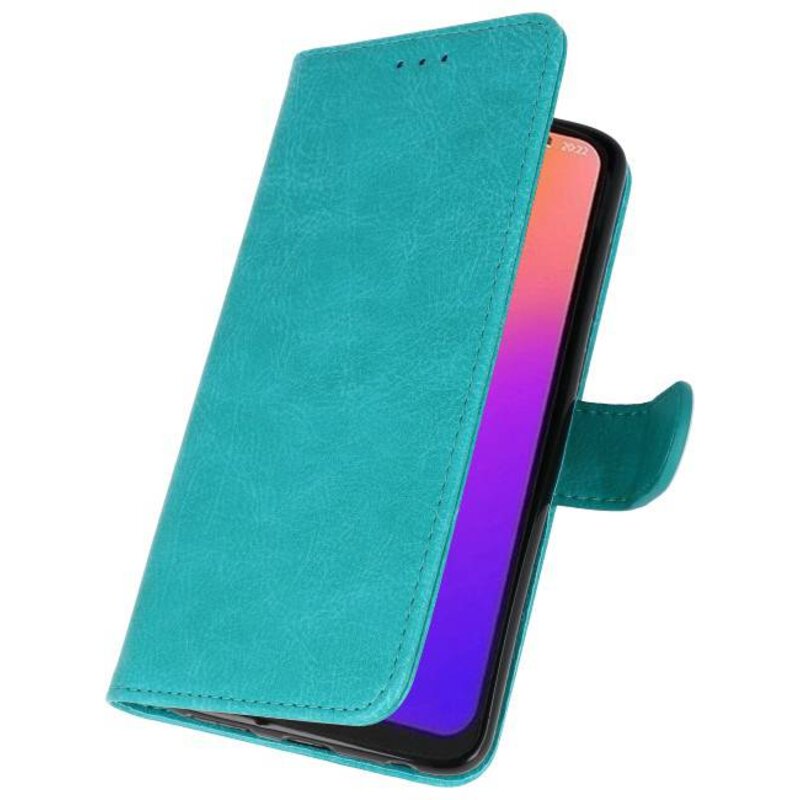 Bookstyle Wallet Cases für Moto G7 Grün
