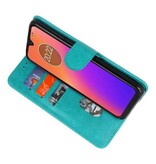 Bookstyle Wallet Cases für Moto G7 Grün
