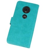 Bookstyle Wallet Cases Case for Moto G7 Green