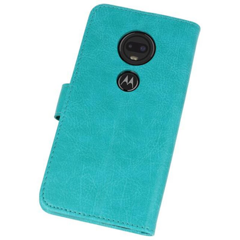 Bookstyle Wallet Cases Case for Moto G7 Green