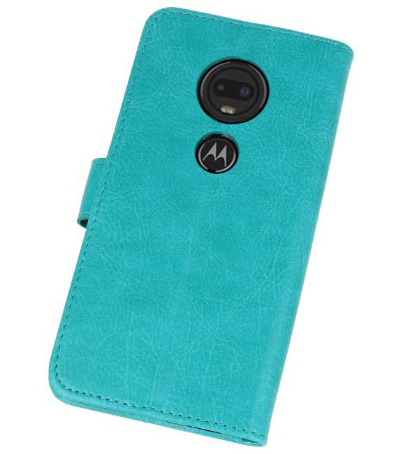 Bookstyle Wallet Cases Case for Moto G7 Green