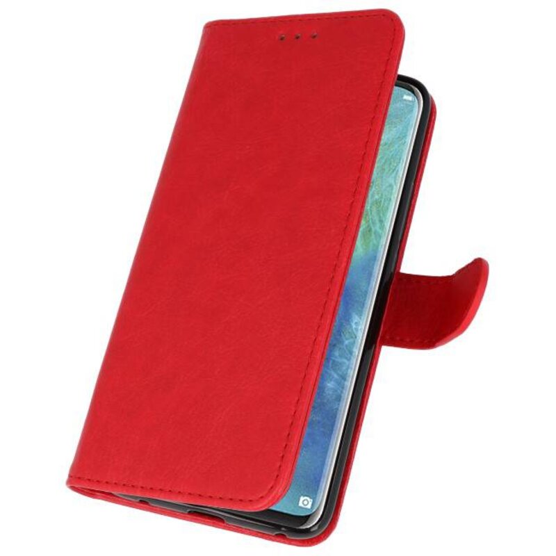 Bookstyle Wallet Cases Case for Huawei Mate 20 Pro Red