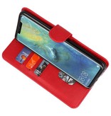 Bookstyle Wallet Cases Taske til Huawei Mate 20 Pro Red