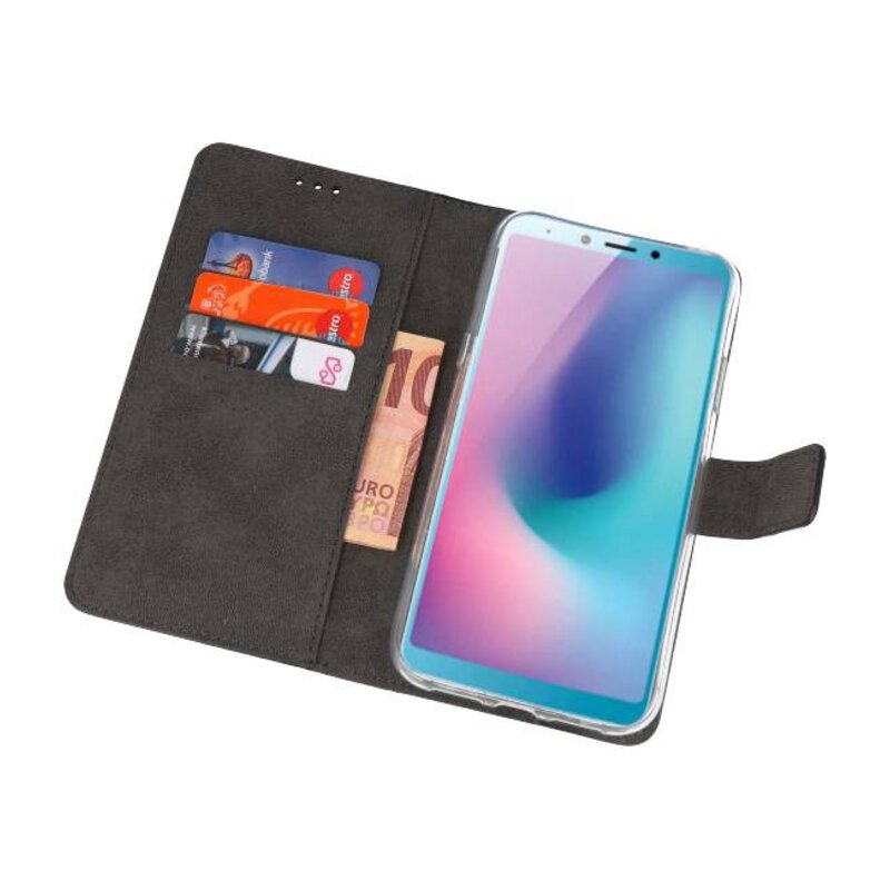 Wallet Cases Case für Samsung Galaxy A6s Schwarz