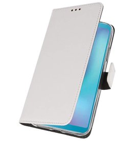 Wallet Cases Case für Samsung Galaxy A6s Weiß