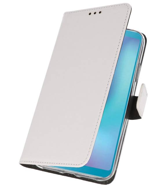 Funda Cartera Funda para Samsung Galaxy A6s Blanco