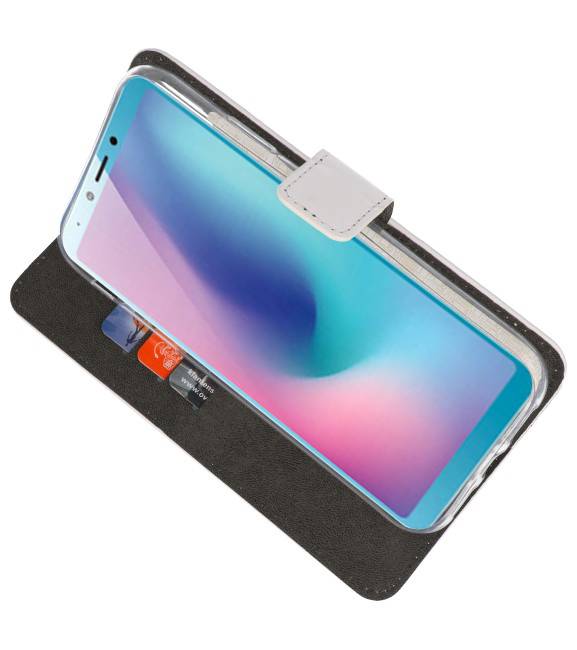 Wallet Cases Case für Samsung Galaxy A6s Weiß