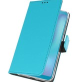 Wallet Cases Hoesje voor Samsung Galaxy A6s Blauw