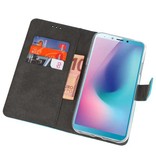 Wallet Cases Hoesje voor Samsung Galaxy A6s Blauw