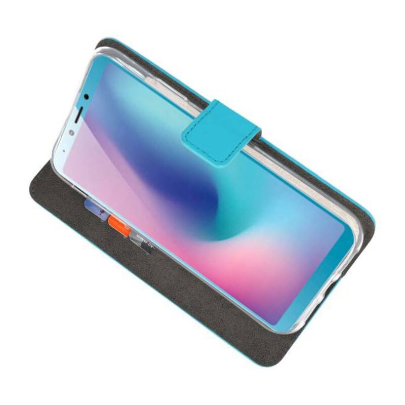 Wallet Cases Case for Samsung Galaxy A6s Blue
