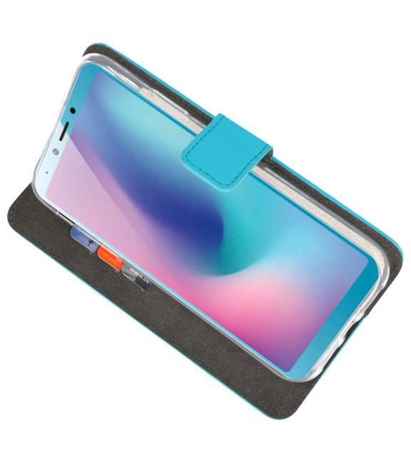 Wallet Cases Hülle für Samsung Galaxy A6s Blue