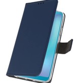 Wallet Cases Hoesje voor Samsung Galaxy A6s Navy