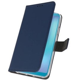 Wallet Cases Hülle für Samsung Galaxy A6s Navy